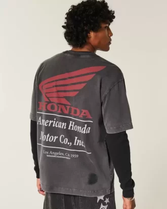 Boxy Heavyweight Graphic Tee Honda