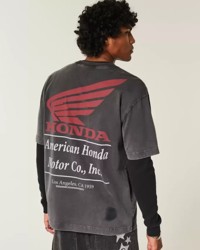 Boxy Heavyweight Graphic Tee Honda