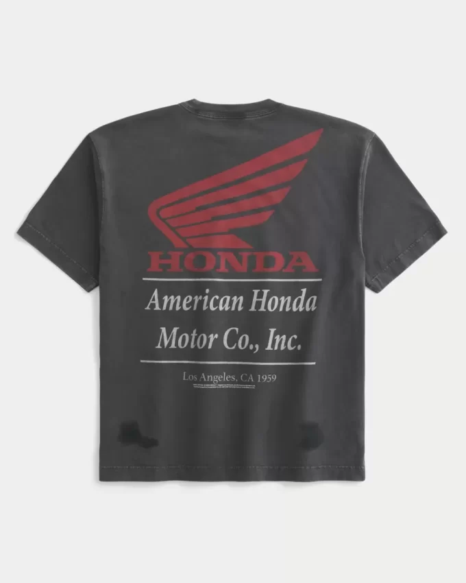 Boxy Heavyweight Graphic Tee Honda