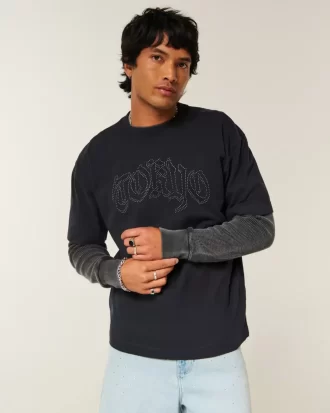 Boxy Heavyweight Graphic Tee Tokyo