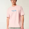 Boxy Heavyweight Γραφικό μπλουζάκι Hawaii Boxy Heavyweight Γραφικό μπλουζάκι Hawaii