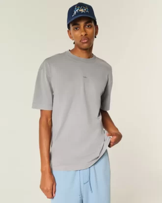 Boxy Heavyweight Logo T-shirt Crew
