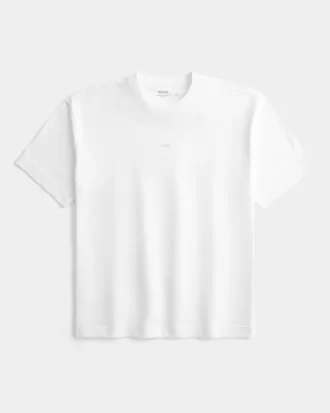Boxy Heavyweight Logo T-shirt Crew