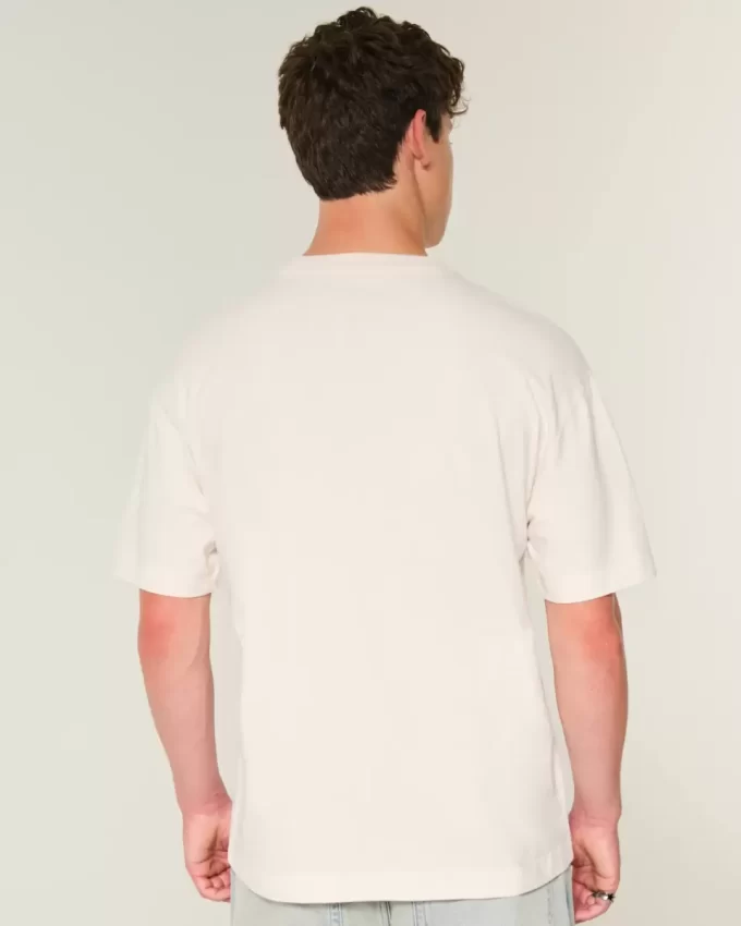 Boxy Heavyweight Γραφικό μπλουζάκι Newport Beach Boxy Heavyweight Γραφικό μπλουζάκι Newport Beach