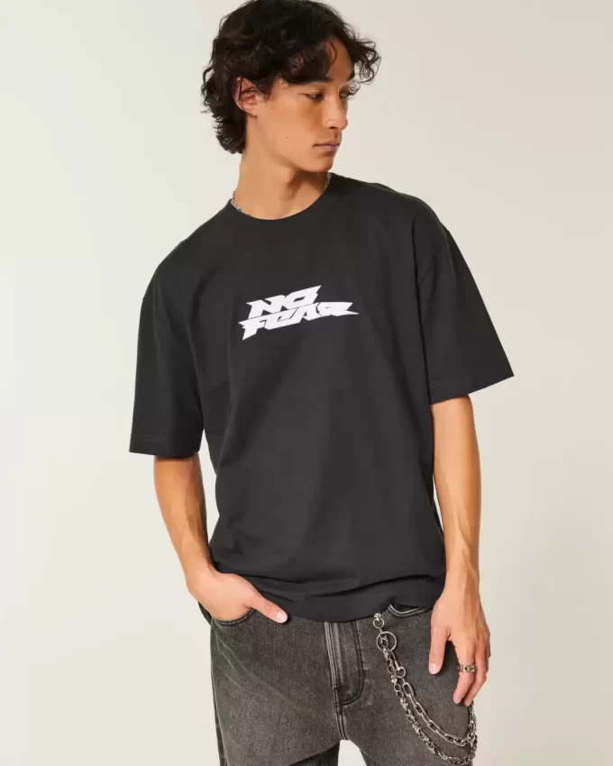 Boxy Heavyweight No Fear Graphic Tee Boxy Heavyweight No Fear Graphic Tee