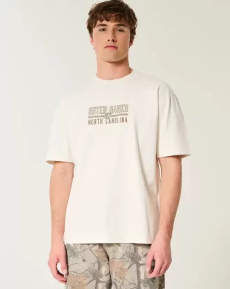 Γραφικό μπλουζάκι Boxy Heavyweight Outer Banks