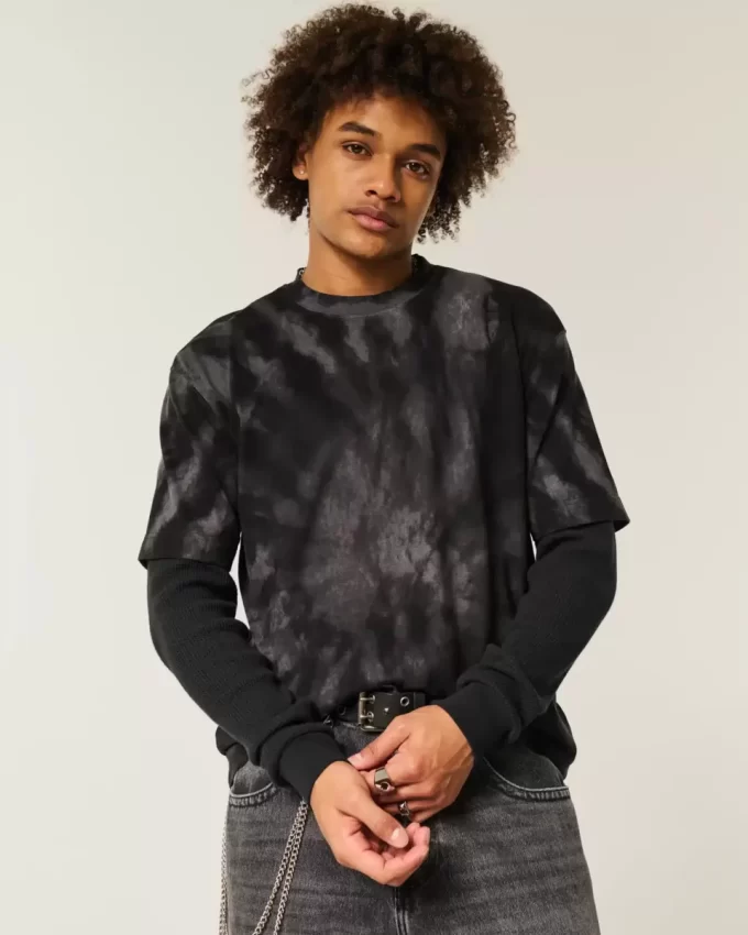 Μπλουζάκι Boxy Heavyweight Tie-Dye Cotton Crew T-shirt Μπλουζάκι Boxy Heavyweight Tie-Dye Cotton Crew T-shirt