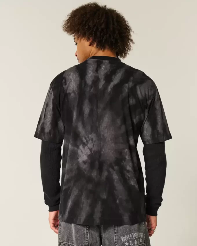 Μπλουζάκι Boxy Heavyweight Tie-Dye Cotton Crew T-shirt Μπλουζάκι Boxy Heavyweight Tie-Dye Cotton Crew T-shirt