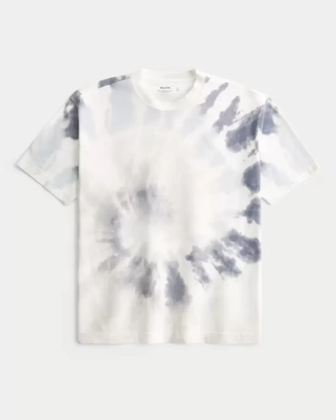 Μπλουζάκι Boxy Heavyweight Tie-Dye Cotton Crew T-shirt Μπλουζάκι Boxy Heavyweight Tie-Dye Cotton Crew T-shirt