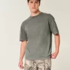 Μπλουζάκι Boxy Heavyweight Washed Cotton Crew Μπλουζάκι Boxy Heavyweight Washed Cotton Crew