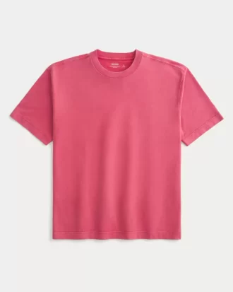 Μπλουζάκι Boxy Heavyweight Washed Cotton Crew