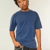 Μπλουζάκι Boxy Heavyweight Washed Cotton Crew Μπλουζάκι Boxy Heavyweight Washed Cotton Crew