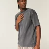 Μπλουζάκι Boxy Heavyweight Washed Cotton Crew Μπλουζάκι Boxy Heavyweight Washed Cotton Crew