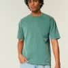 Μπλουζάκι Boxy Heavyweight Washed Cotton Crew Μπλουζάκι Boxy Heavyweight Washed Cotton Crew