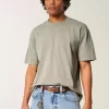 Μπλουζάκι Boxy Heavyweight Washed Cotton Crew Μπλουζάκι Boxy Heavyweight Washed Cotton Crew