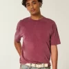 Μπλουζάκι Boxy Heavyweight Washed Cotton Crew Μπλουζάκι Boxy Heavyweight Washed Cotton Crew