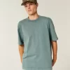 Μπλουζάκι Boxy Heavyweight Washed Cotton Crew Μπλουζάκι Boxy Heavyweight Washed Cotton Crew