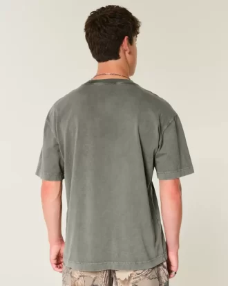 Μπλουζάκι Boxy Heavyweight Washed Cotton Crew