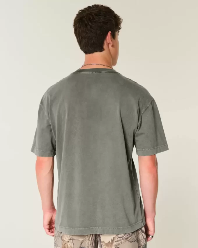 Μπλουζάκι Boxy Heavyweight Washed Cotton Crew Μπλουζάκι Boxy Heavyweight Washed Cotton Crew