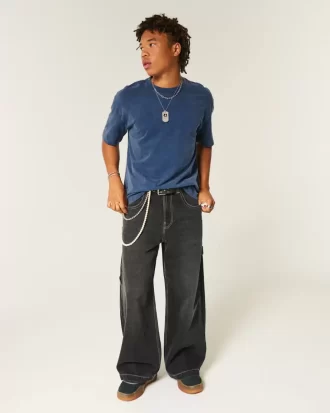 Μπλουζάκι Boxy Heavyweight Washed Cotton Crew