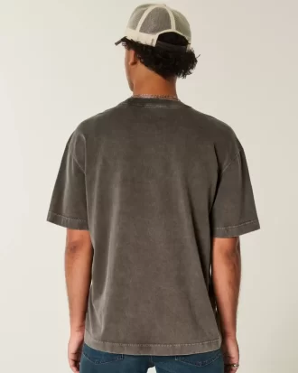 Μπλουζάκι Boxy Heavyweight Washed Cotton Crew