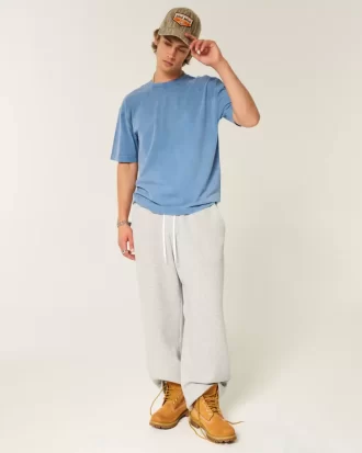 Μπλουζάκι Boxy Heavyweight Washed Cotton Crew