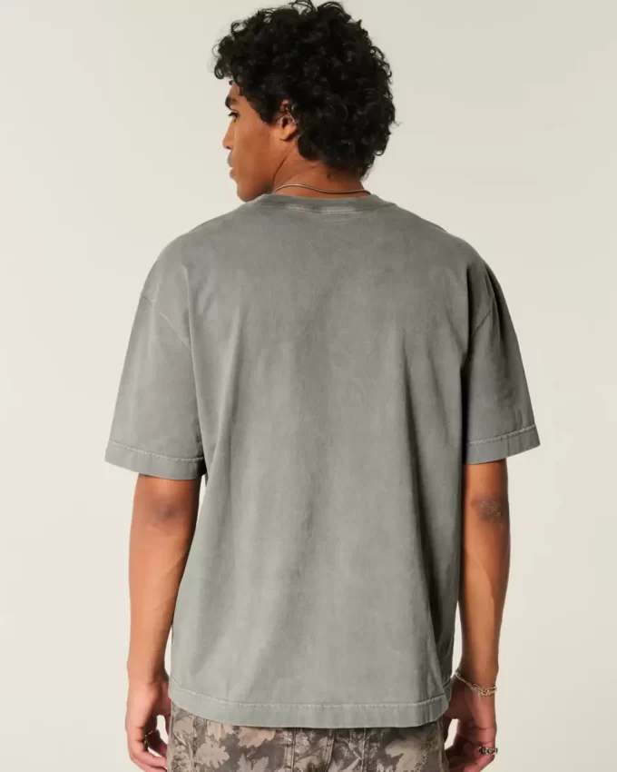Μπλουζάκι Boxy Heavyweight Washed Cotton Crew Μπλουζάκι Boxy Heavyweight Washed Cotton Crew