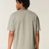 Μπλουζάκι Boxy Heavyweight Washed Cotton Crew Μπλουζάκι Boxy Heavyweight Washed Cotton Crew