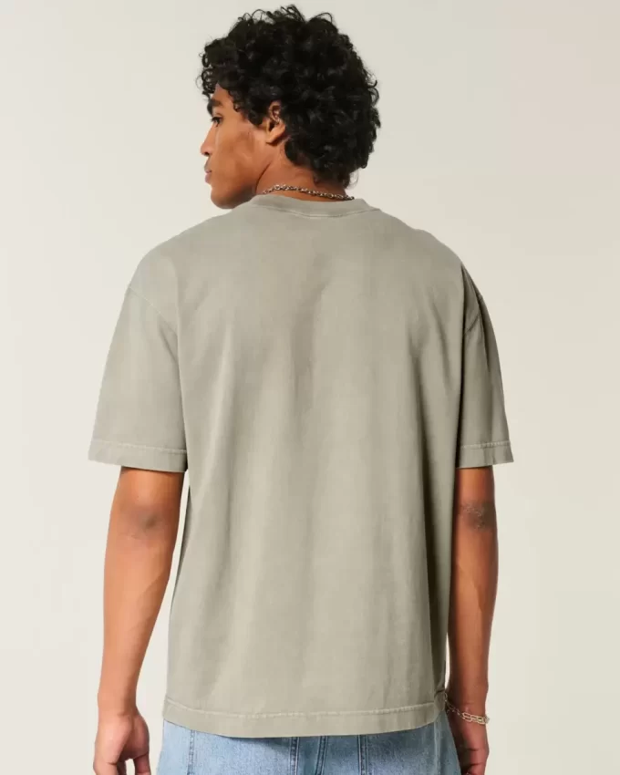 Μπλουζάκι Boxy Heavyweight Washed Cotton Crew Μπλουζάκι Boxy Heavyweight Washed Cotton Crew