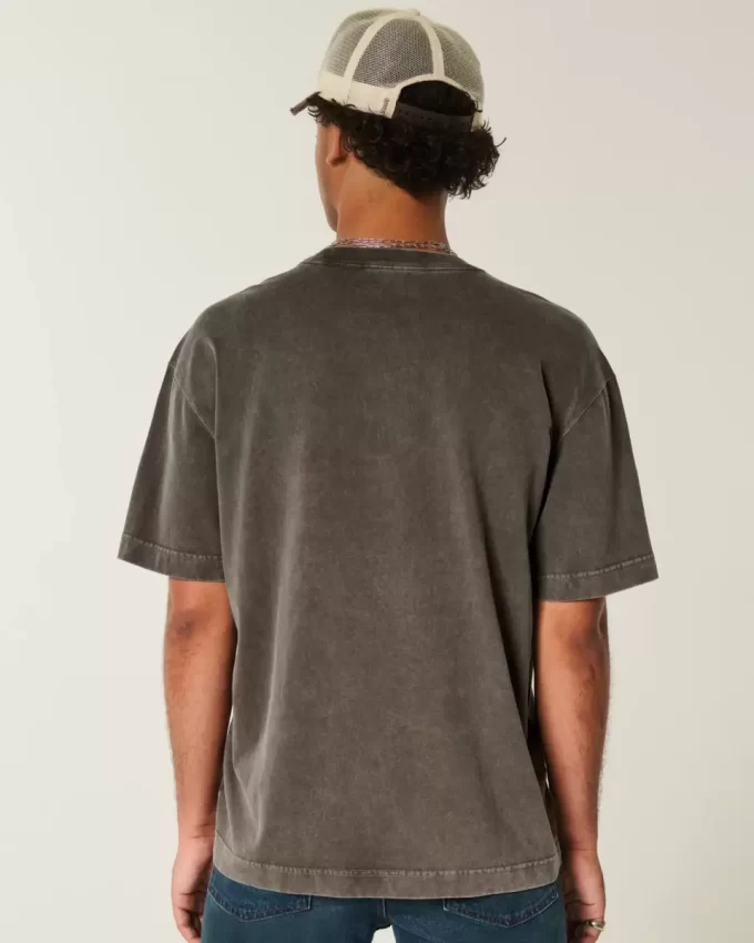 Μπλουζάκι Boxy Heavyweight Washed Cotton Crew Μπλουζάκι Boxy Heavyweight Washed Cotton Crew