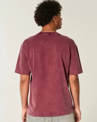 Μπλουζάκι Boxy Heavyweight Washed Cotton Crew