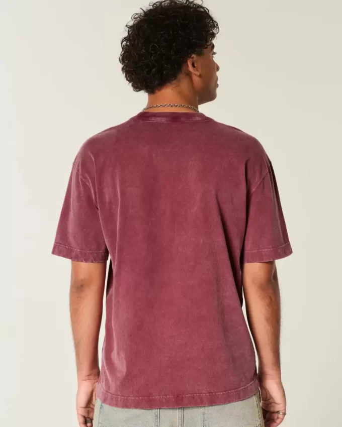 Μπλουζάκι Boxy Heavyweight Washed Cotton Crew Μπλουζάκι Boxy Heavyweight Washed Cotton Crew