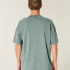 Μπλουζάκι Boxy Heavyweight Washed Cotton Crew Μπλουζάκι Boxy Heavyweight Washed Cotton Crew