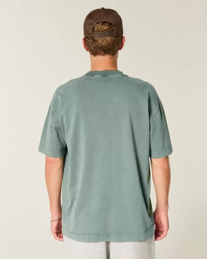 Μπλουζάκι Boxy Heavyweight Washed Cotton Crew Μπλουζάκι Boxy Heavyweight Washed Cotton Crew