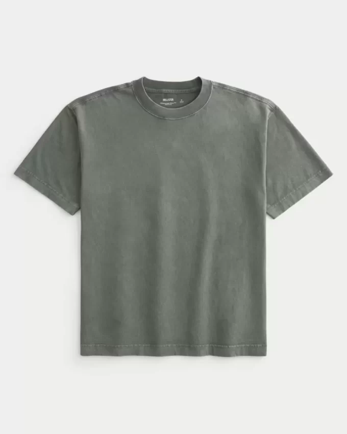 Μπλουζάκι Boxy Heavyweight Washed Cotton Crew Μπλουζάκι Boxy Heavyweight Washed Cotton Crew