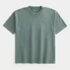 Μπλουζάκι Boxy Heavyweight Washed Cotton Crew Μπλουζάκι Boxy Heavyweight Washed Cotton Crew