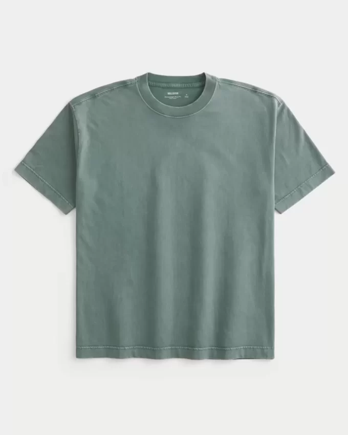 Μπλουζάκι Boxy Heavyweight Washed Cotton Crew Μπλουζάκι Boxy Heavyweight Washed Cotton Crew