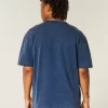 Μπλουζάκι Boxy Heavyweight Washed Cotton Crew Μπλουζάκι Boxy Heavyweight Washed Cotton Crew