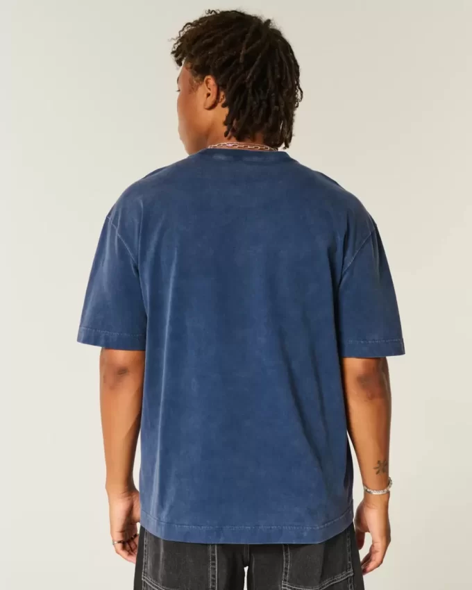 Μπλουζάκι Boxy Heavyweight Washed Cotton Crew Μπλουζάκι Boxy Heavyweight Washed Cotton Crew