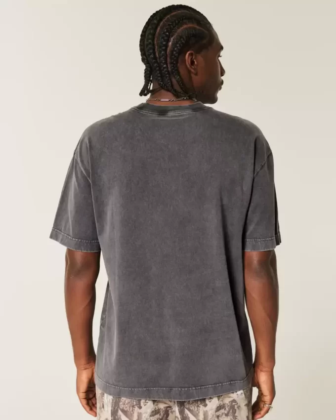 Μπλουζάκι Boxy Heavyweight Washed Cotton Crew Μπλουζάκι Boxy Heavyweight Washed Cotton Crew