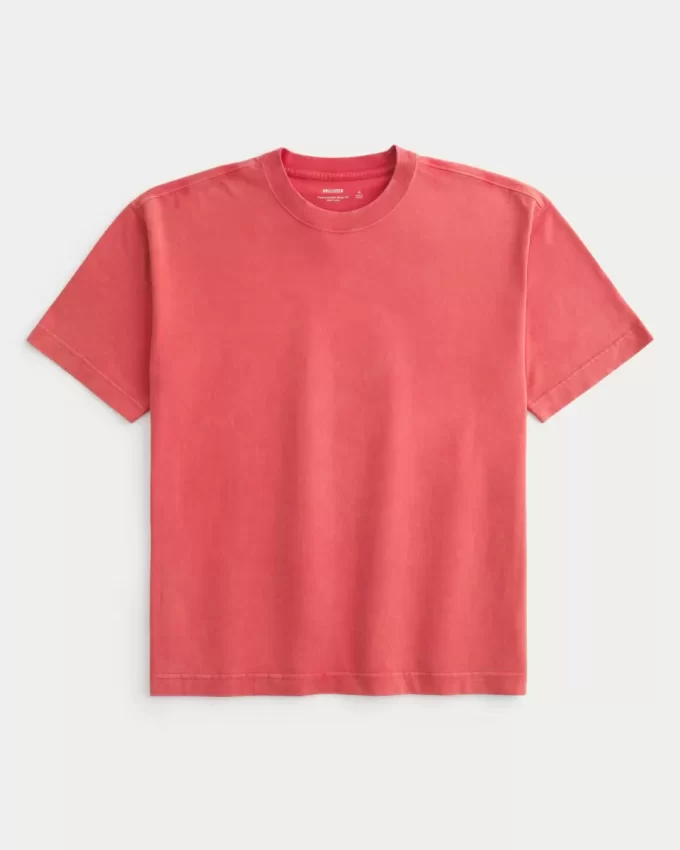 Μπλουζάκι Boxy Heavyweight Washed Cotton Crew Μπλουζάκι Boxy Heavyweight Washed Cotton Crew