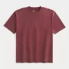 Μπλουζάκι Boxy Heavyweight Washed Cotton Crew Μπλουζάκι Boxy Heavyweight Washed Cotton Crew
