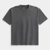 Μπλουζάκι Boxy Heavyweight Washed Cotton Crew Μπλουζάκι Boxy Heavyweight Washed Cotton Crew