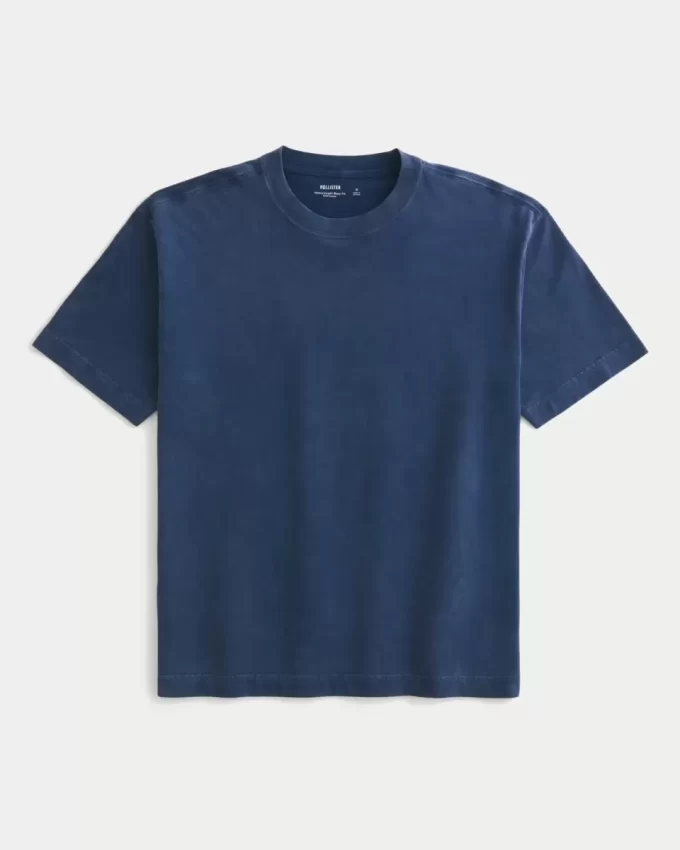 Μπλουζάκι Boxy Heavyweight Washed Cotton Crew Μπλουζάκι Boxy Heavyweight Washed Cotton Crew