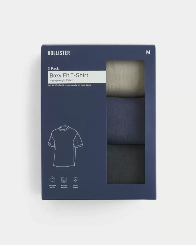 Boxy Heavyweight Washed Crew T-shirt 3-pack Boxy Heavyweight Washed Crew T-shirt 3-pack