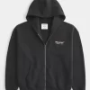 Boxy McLaren Graphic Zip-Up Hoodie