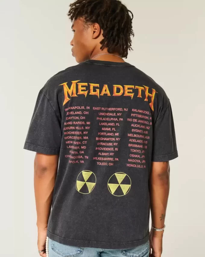 Γραφικό μπλουζάκι Boxy Megadeth Tour Γραφικό μπλουζάκι Boxy Megadeth Tour