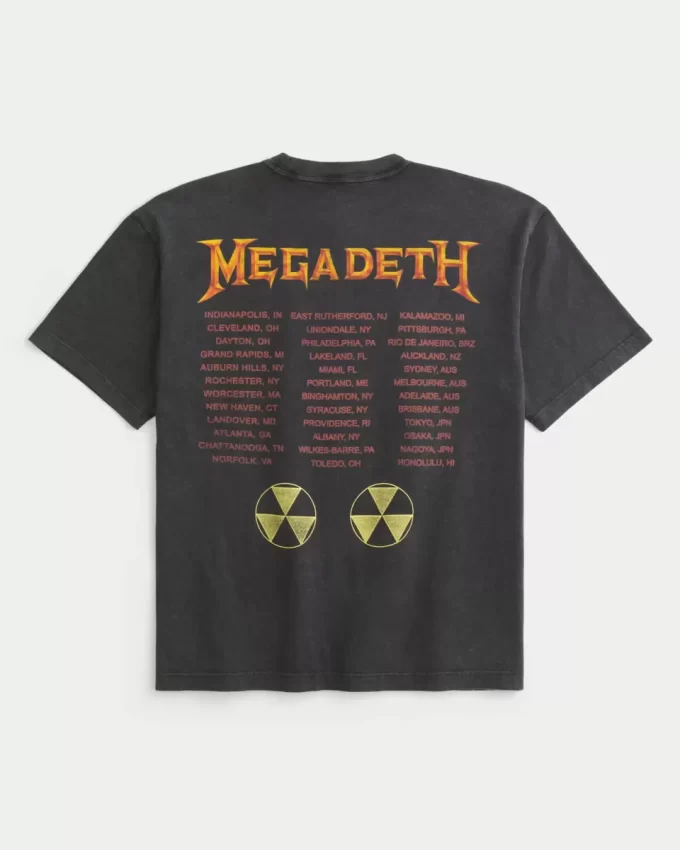 Γραφικό μπλουζάκι Boxy Megadeth Tour Γραφικό μπλουζάκι Boxy Megadeth Tour