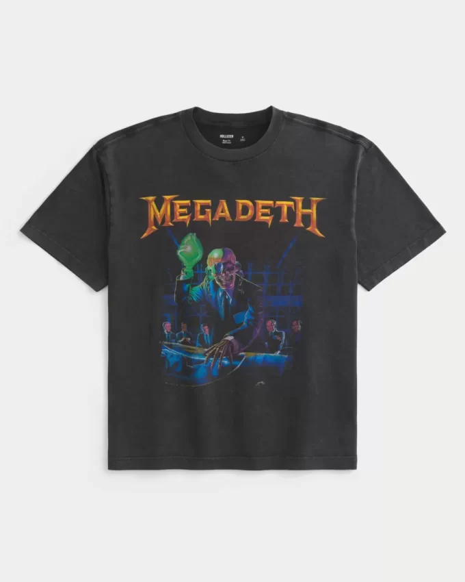 Γραφικό μπλουζάκι Boxy Megadeth Tour Γραφικό μπλουζάκι Boxy Megadeth Tour