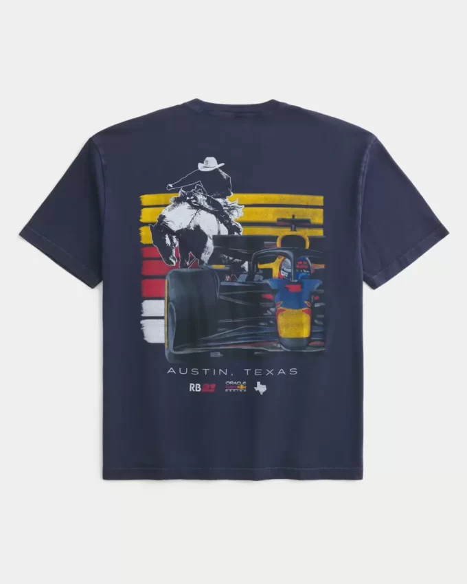 Boxy Oracle Red Bull Racing Graphic Tee Boxy Oracle Red Bull Racing Graphic Tee